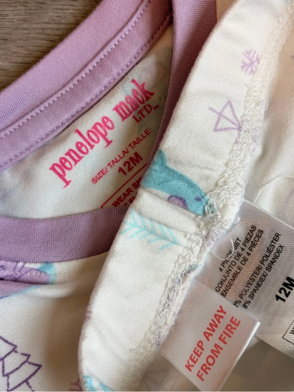Penelope Mack girls winter print pajama set